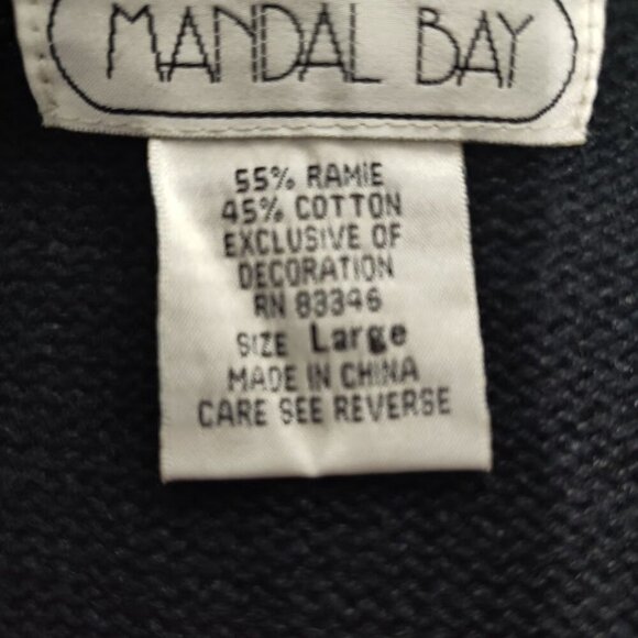 Mandal Bay Women's Christmas Button Down Cardigan Sweater Size Large - Picture 10 of 11